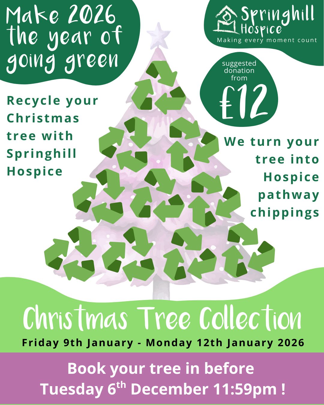 Springhill Hospice Christmas Tree Collection 2025/6